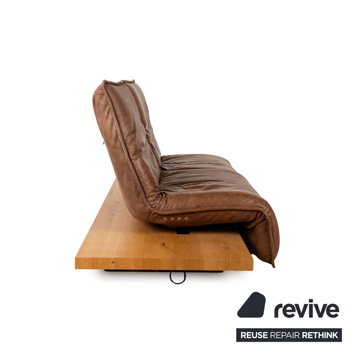 Koinor Free Motion Epos 2 Leather Two Seater Brown Electric Function Sofa Couch