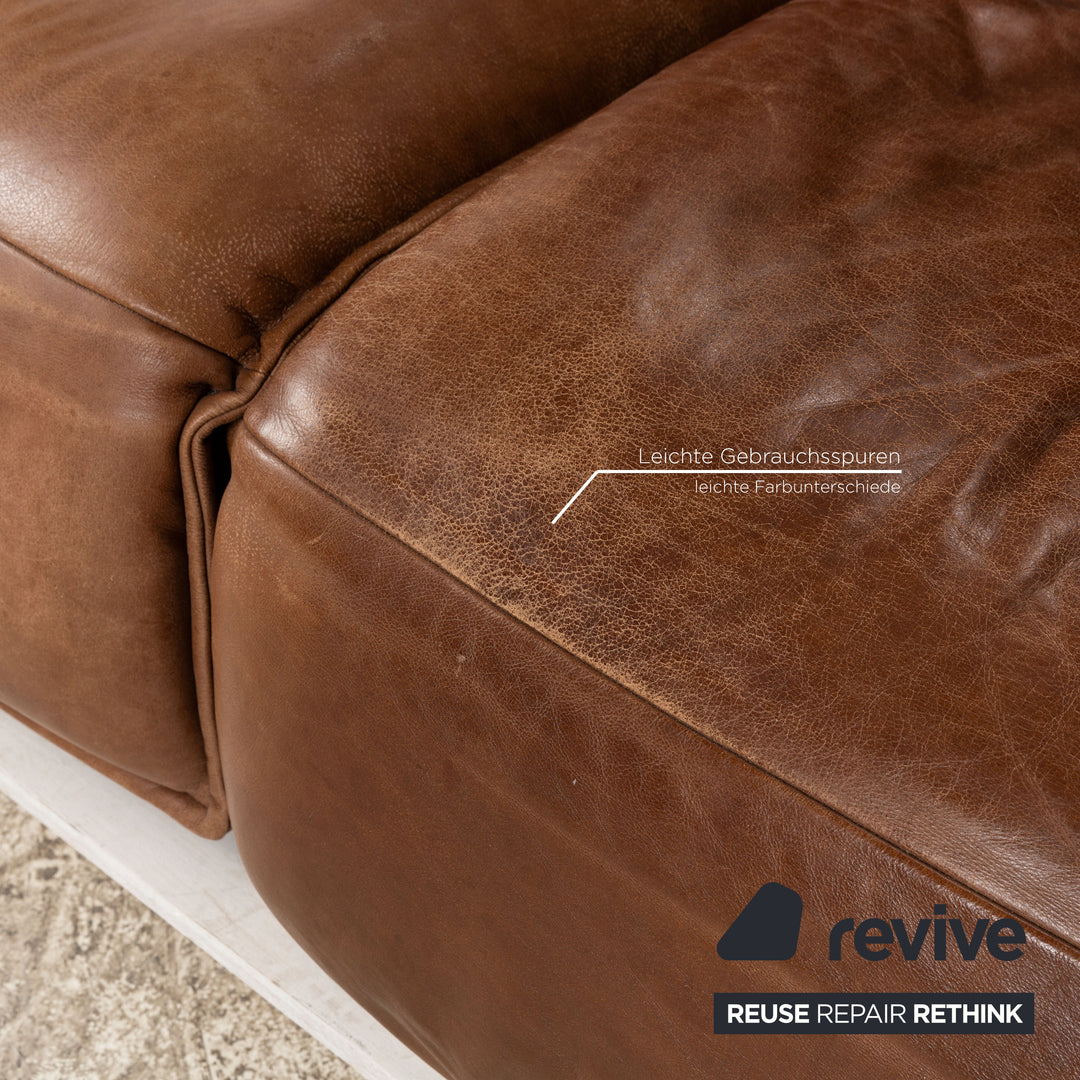 Koinor Free Motion Epos 2 Leather Two Seater Brown Electric Function Sofa Couch