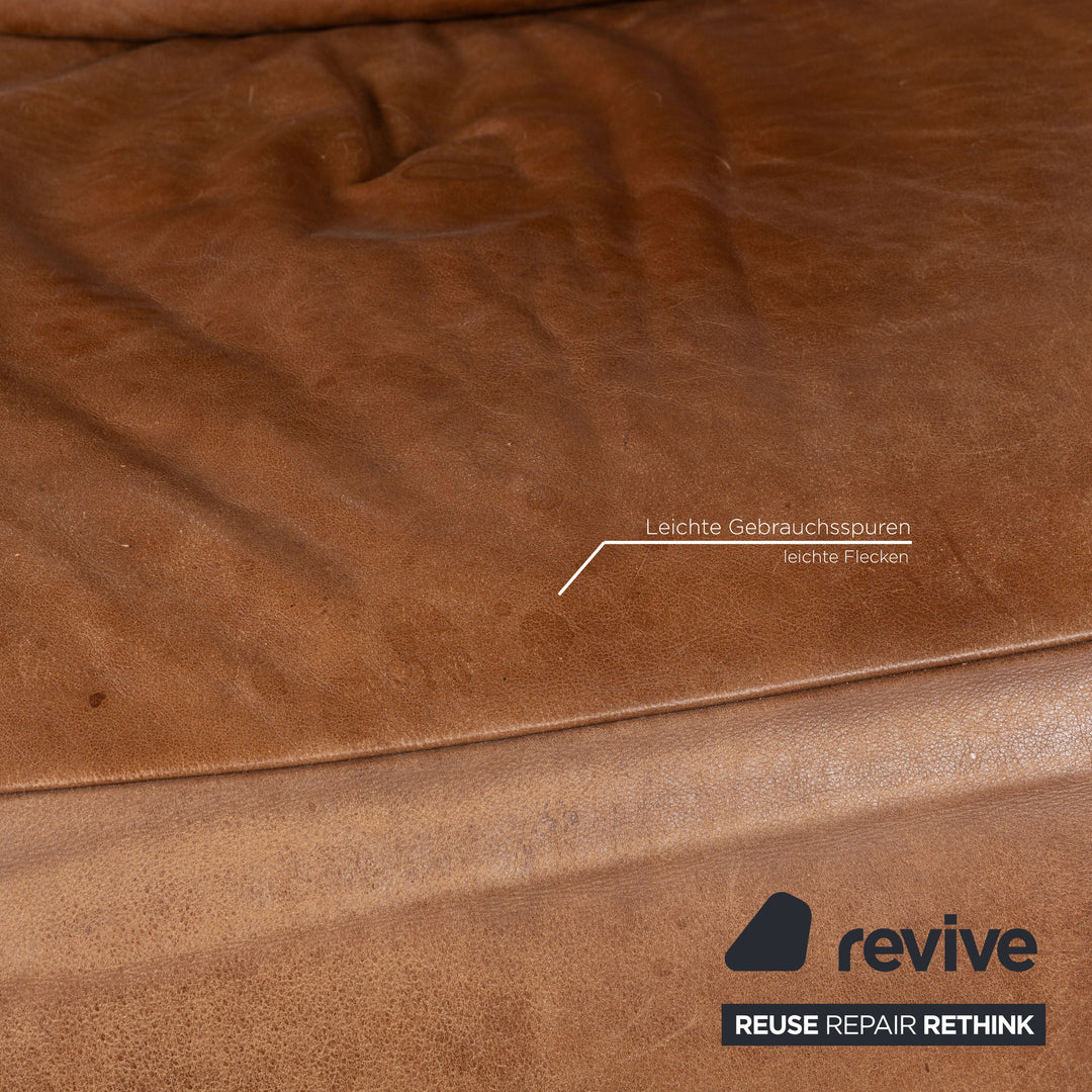 Koinor Free Motion Epos 2 Leather Two Seater Brown Electric Function Sofa Couch