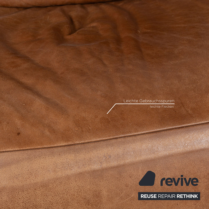 Koinor Free Motion Epos 2 Leather Two Seater Brown Electric Function Sofa Couch