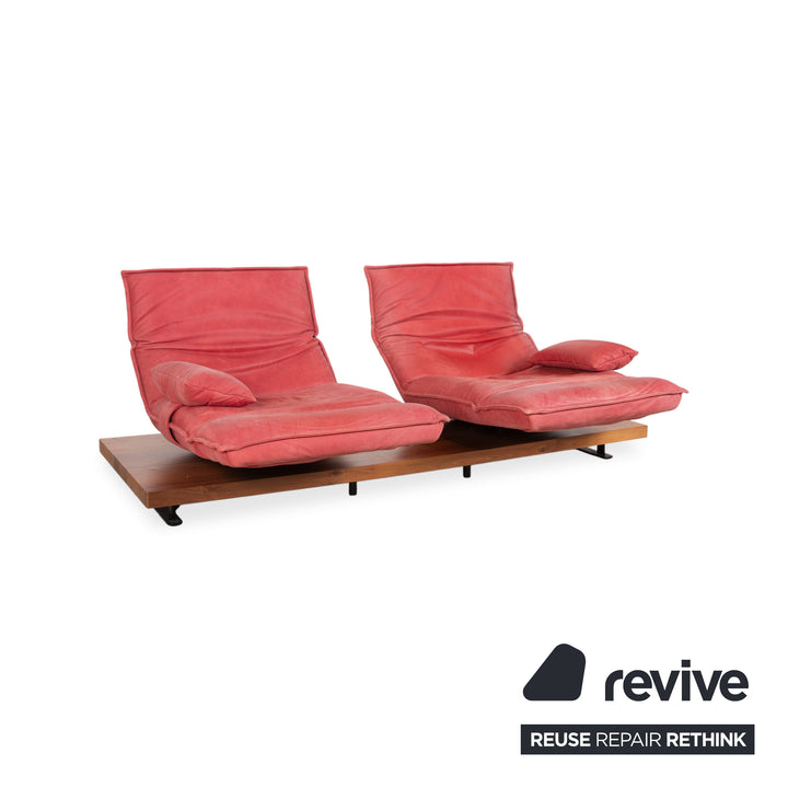 Koinor Free Motion Epos 2 Leder Zweisitzer Rot elektrische Funktion Sofa Couch