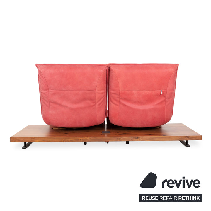 Koinor Free Motion Epos 2 Leather Two-Seater Red Electric Function Sofa Couch