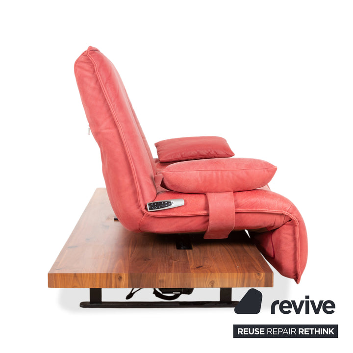 Koinor Free Motion Epos 2 Leather Two-Seater Red Electric Function Sofa Couch
