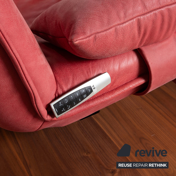 Koinor Free Motion Epos 2 Leder Zweisitzer Rot elektrische Funktion Sofa Couch
