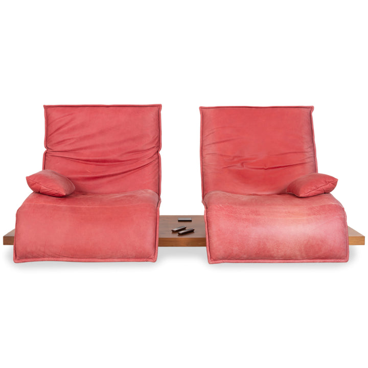 Koinor Free Motion Epos 2 Leder Zweisitzer Rot elektrische Funktion Sofa Couch