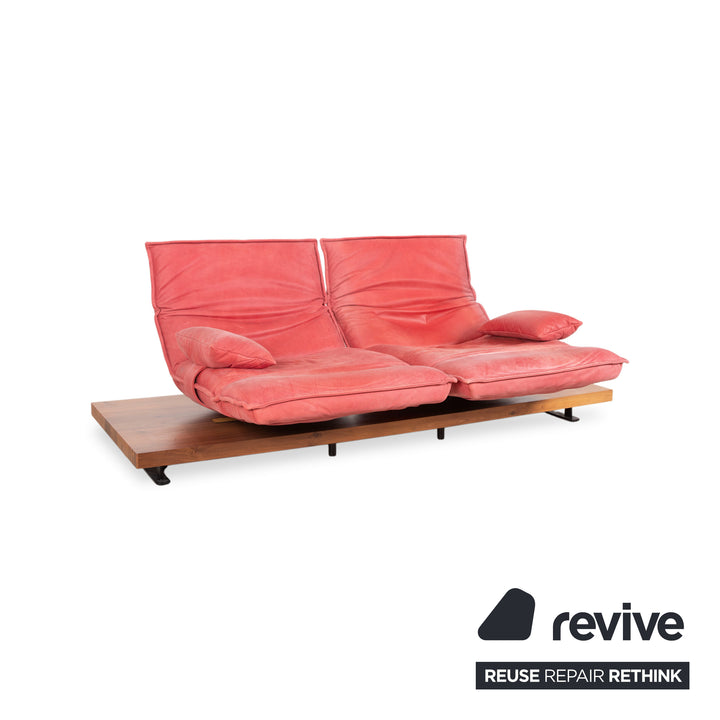 Koinor Free Motion Epos 2 Leder Zweisitzer Rot elektrische Funktion Sofa Couch