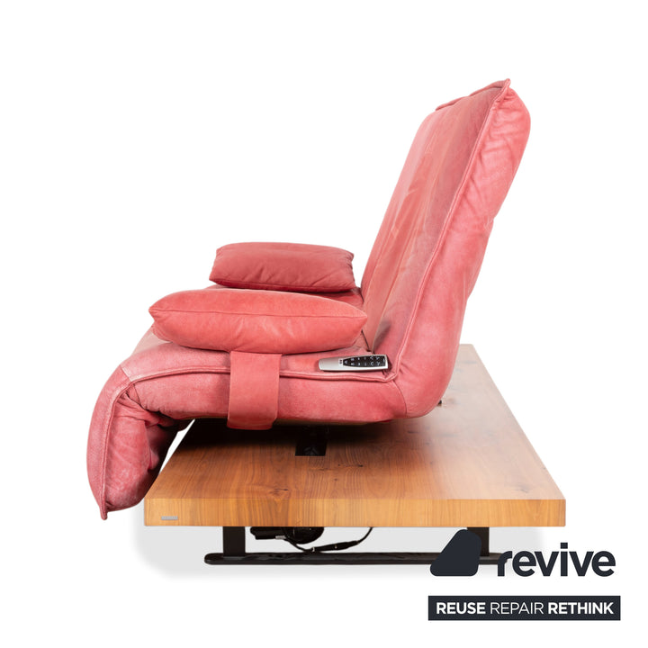 Koinor Free Motion Epos 2 Leather Two-Seater Red Electric Function Sofa Couch