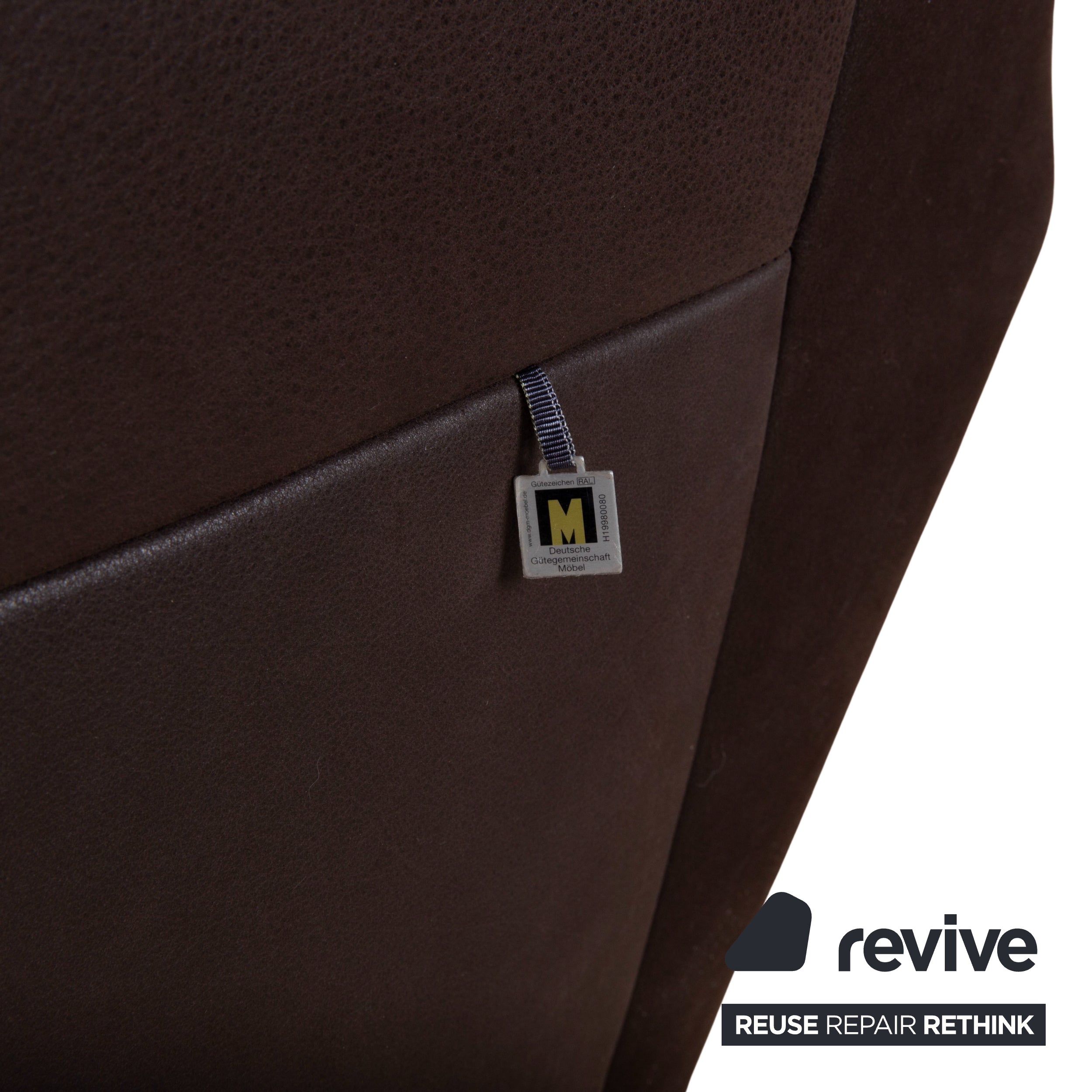 Koinor Free Motion Epos 3 Leather Two-Seater Brown Electric Function Recliner Sofa Couch