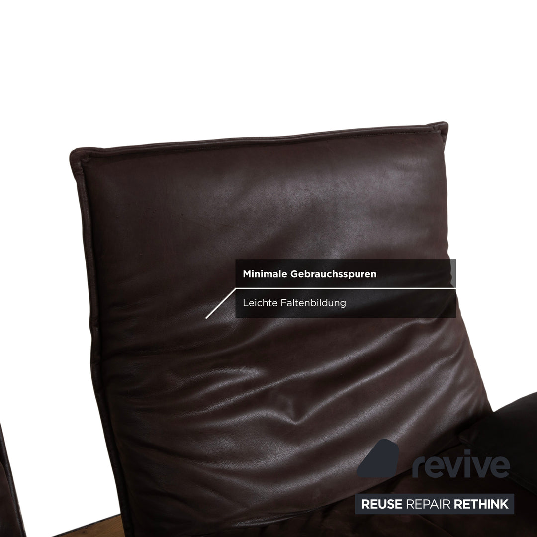 Koinor Free Motion Epos 3 Leder Zweisitzer Braun elektrische Funktion Relaxfunktion Sofa Couch