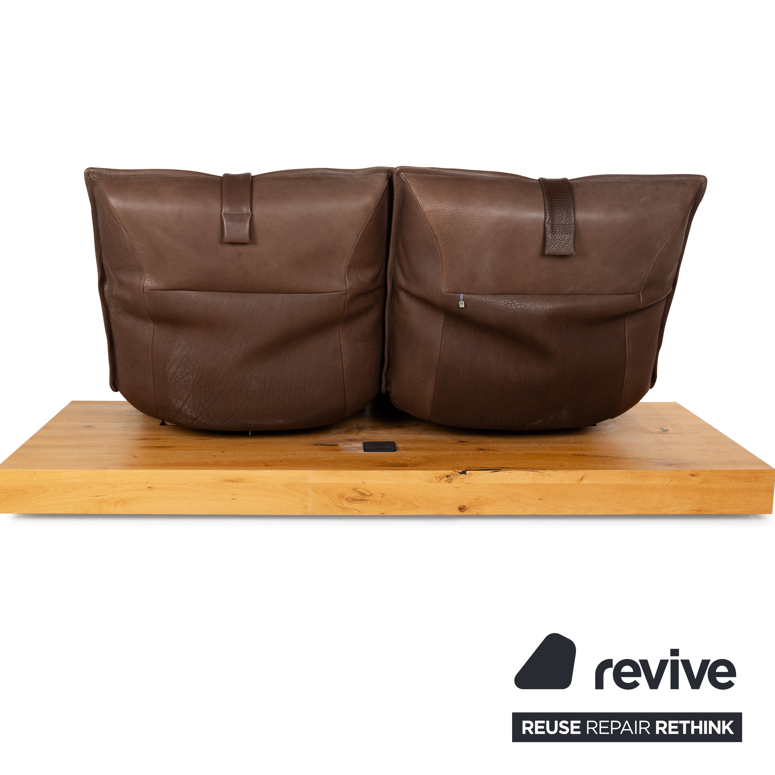 Koinor Free Motion Epos 3 canapé deux places en cuir marron foncé avec fonction électrique