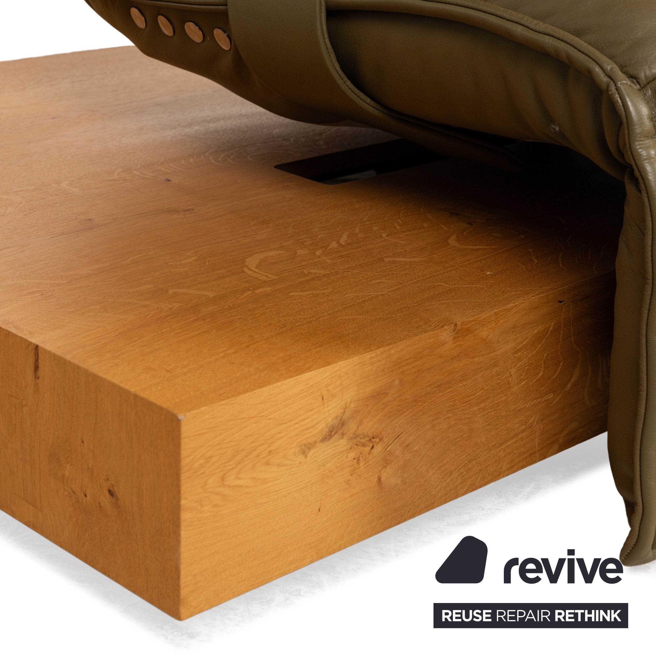 Koinor Free Motion Epos 3 Canapé deux places en cuir vert avec fonction électrique