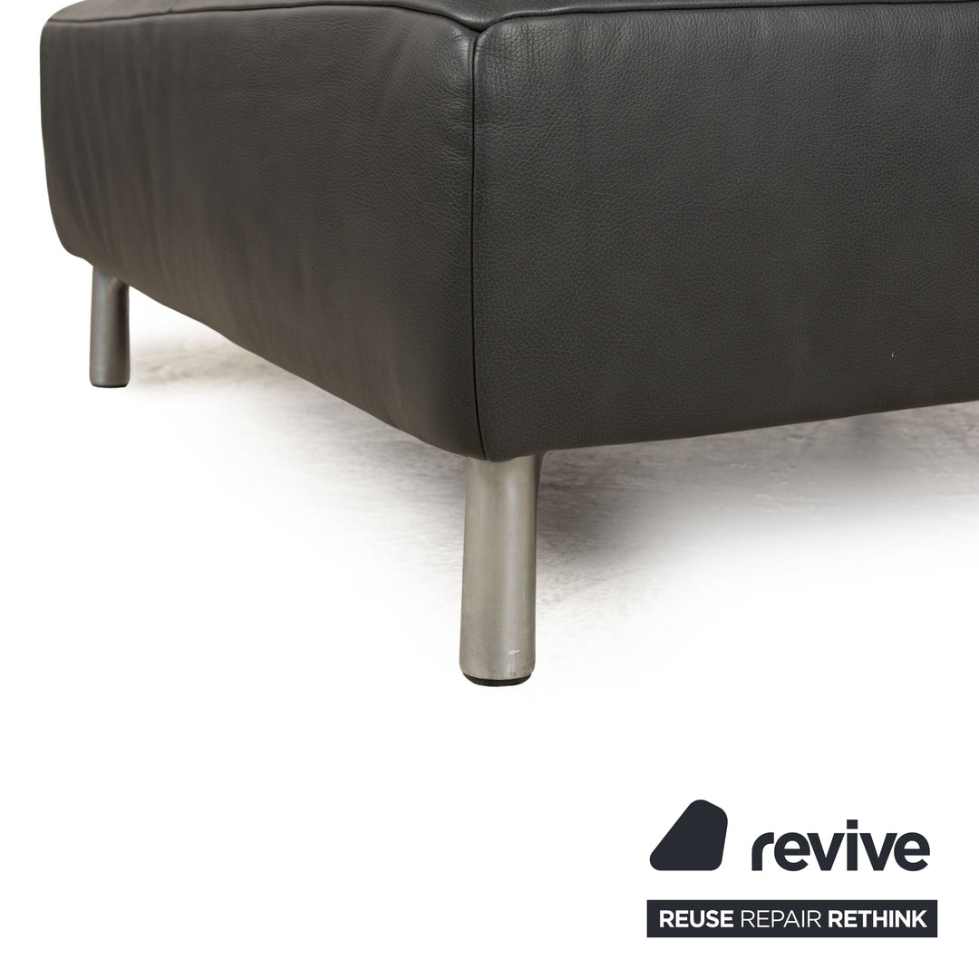 Koinor Genesis Leather Stool Grey