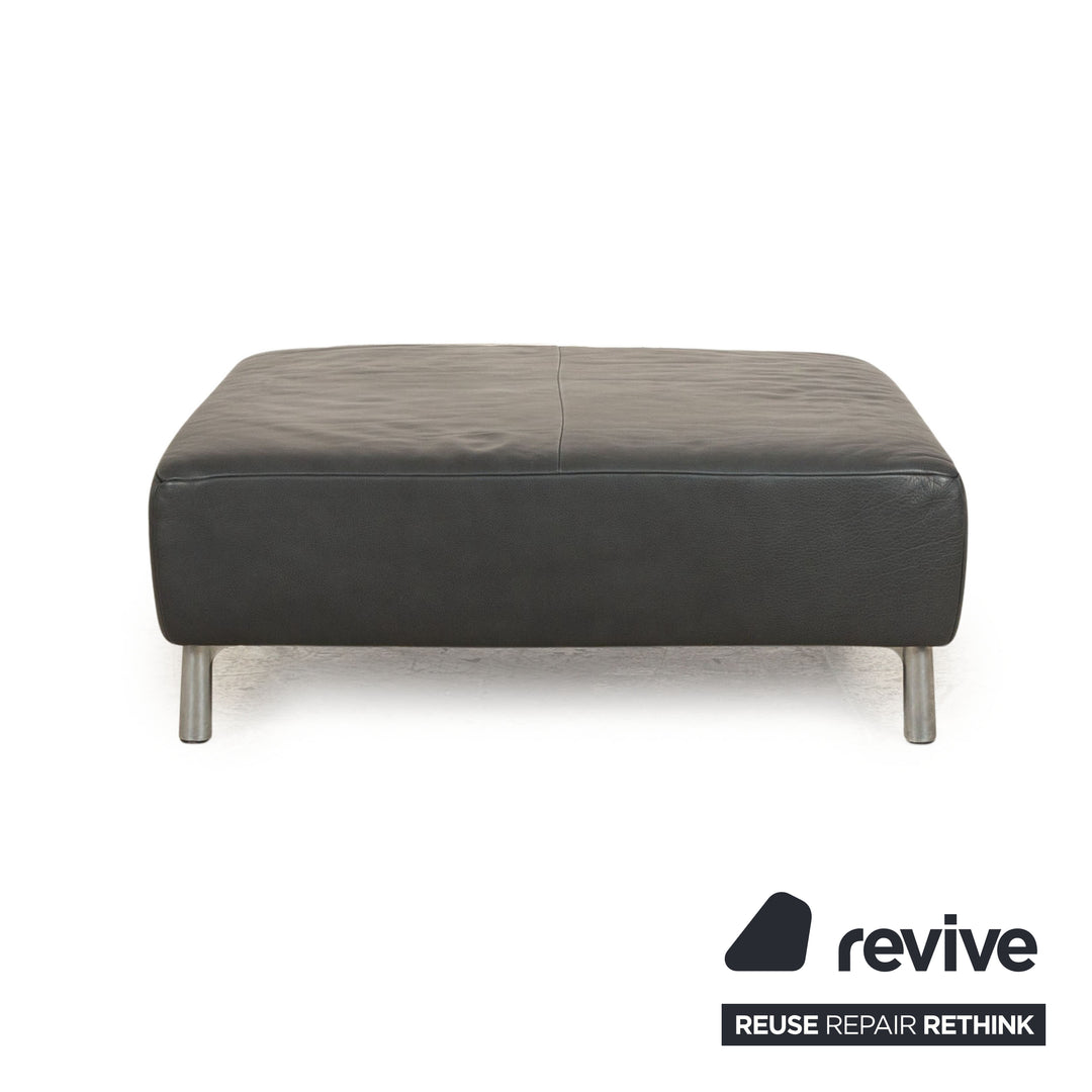 Koinor Genesis Leather Stool Grey