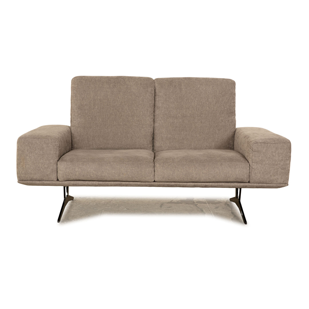 Koinor Hiero Stoff Zweisitzer Grau Sofa Couch manuelle Funktion