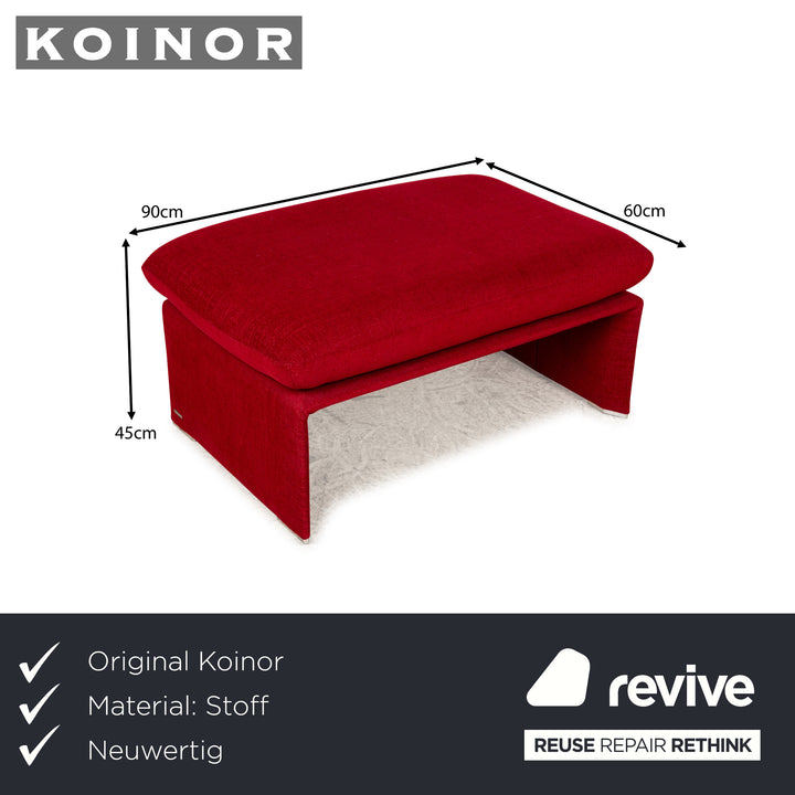 Koinor Humfrey Stoff Hocker Rot