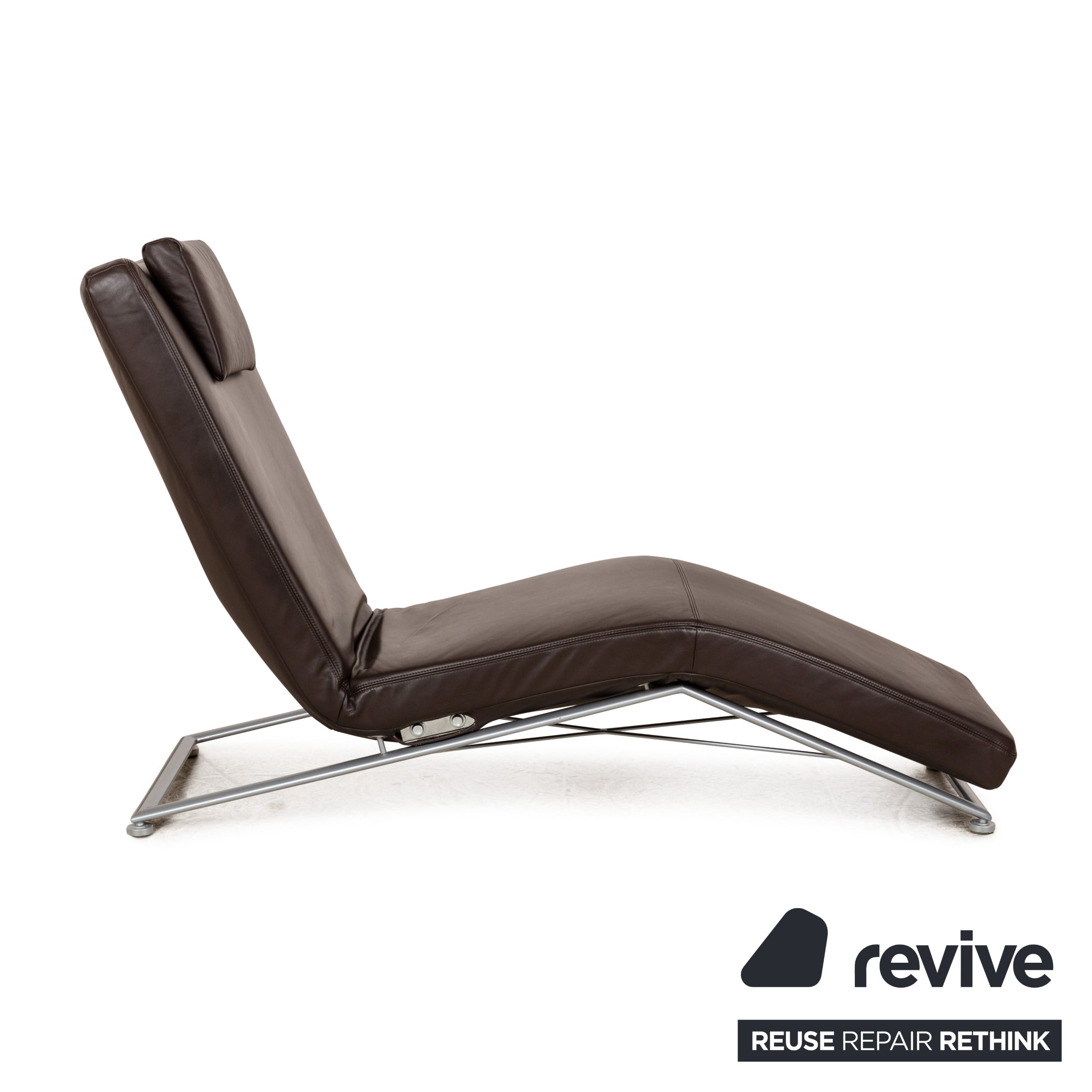 Koinor Jeremiah Leather Lounger Brown manual function