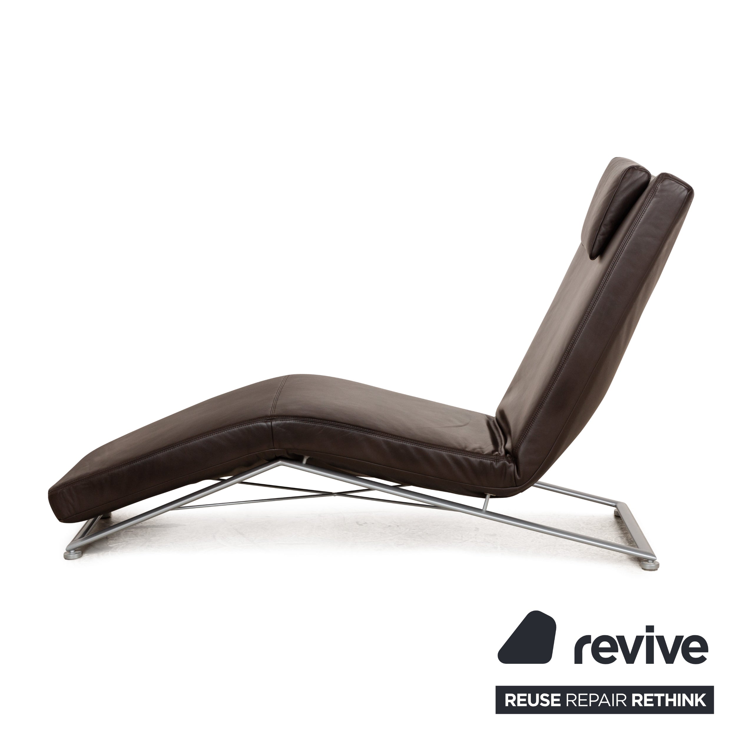 Koinor Jeremiah Leather Lounger Brown manual function