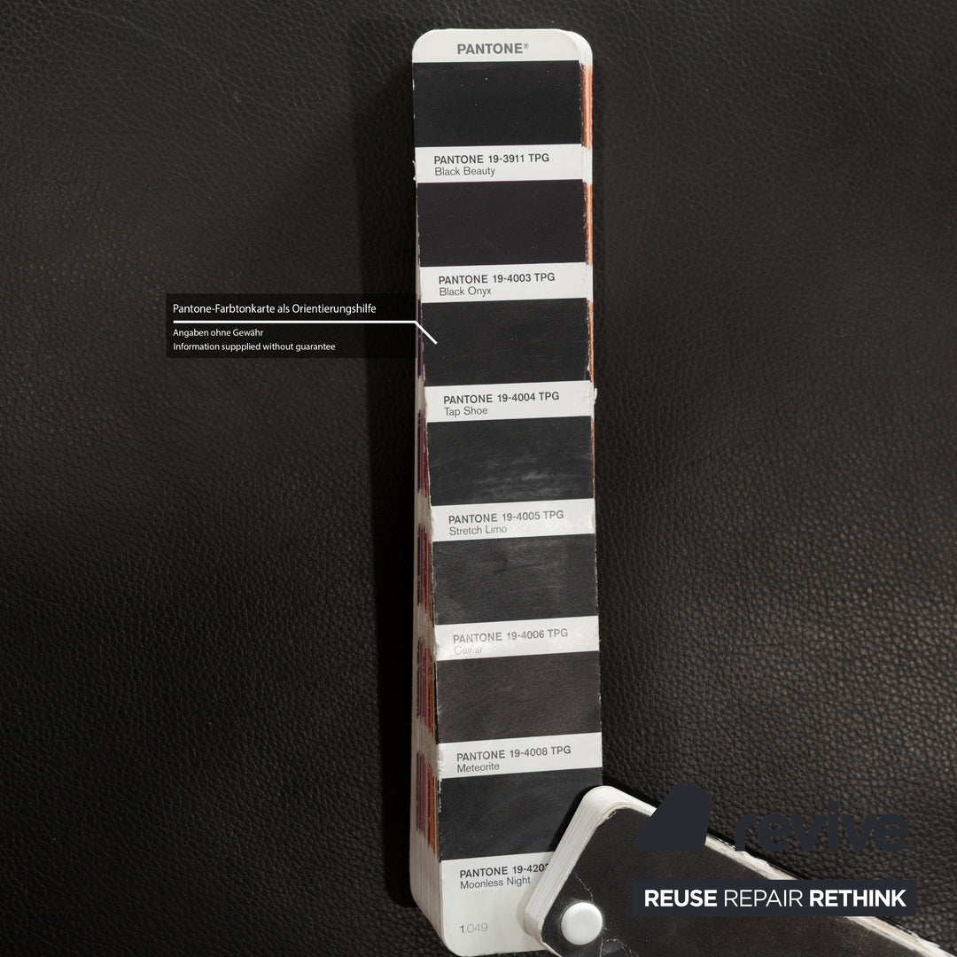 Koinor Jeremiah Leder Liege Schwarz manuelle Funktion