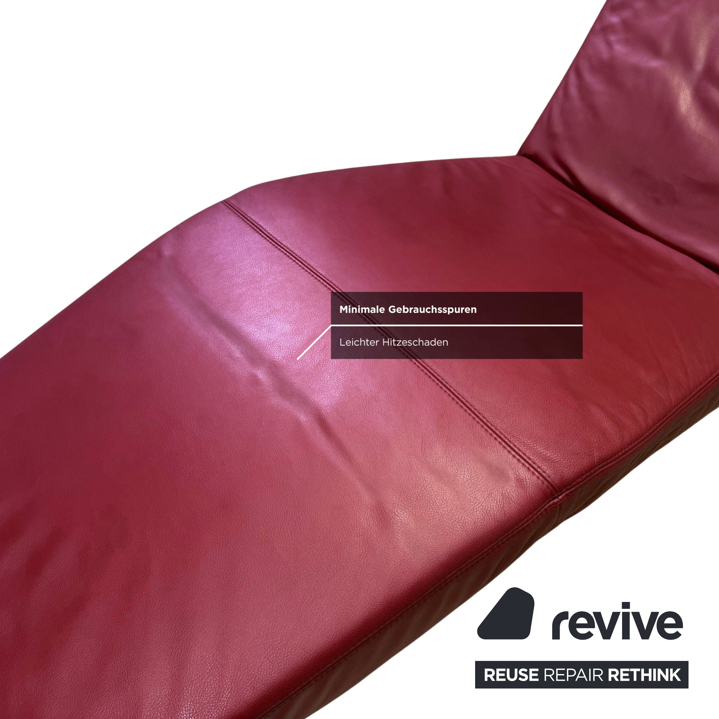 Koinor Jeremiah Lounger Red Relaxation Function Lounger