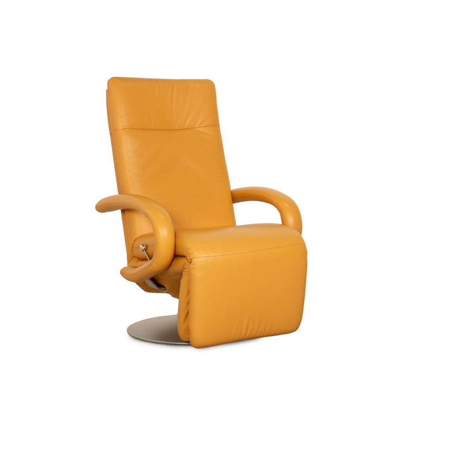 Koinor Jipsy Leder Sessel Gelb manuelle Funktion