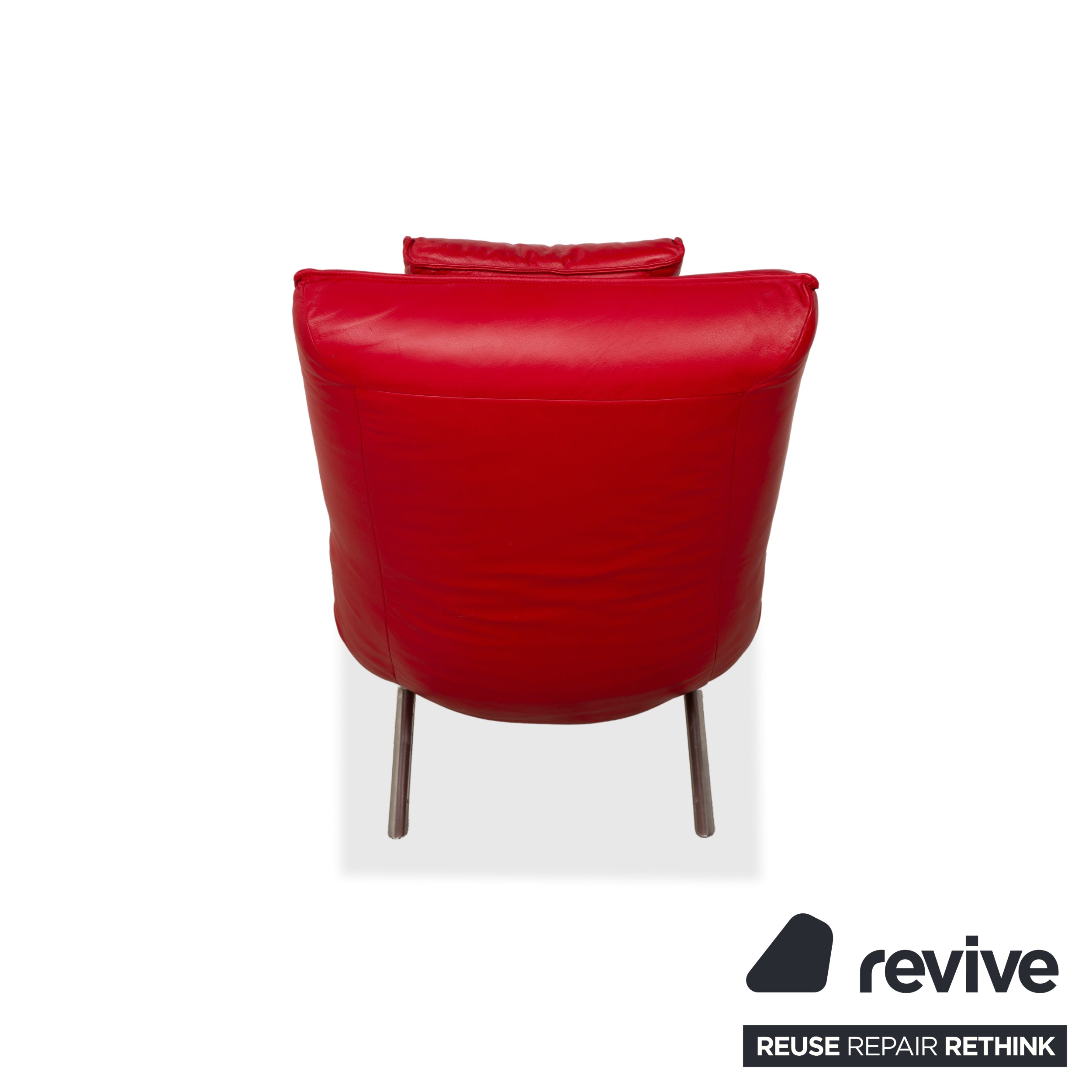 Chaise longue en cuir Koinor Jonas Rouge fonction électrique