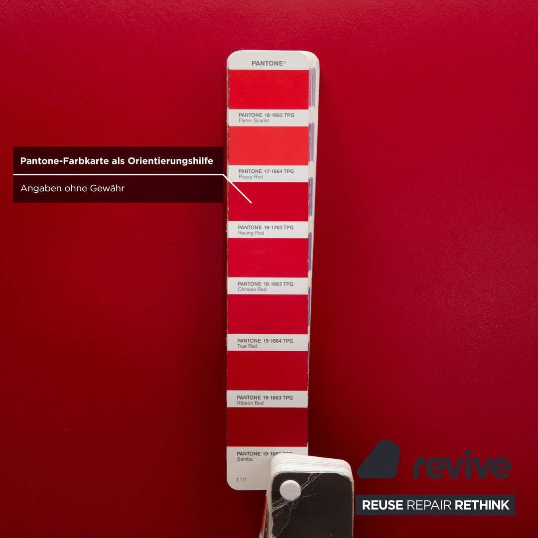 Koinor Jonas Leather Lounger Red electric function