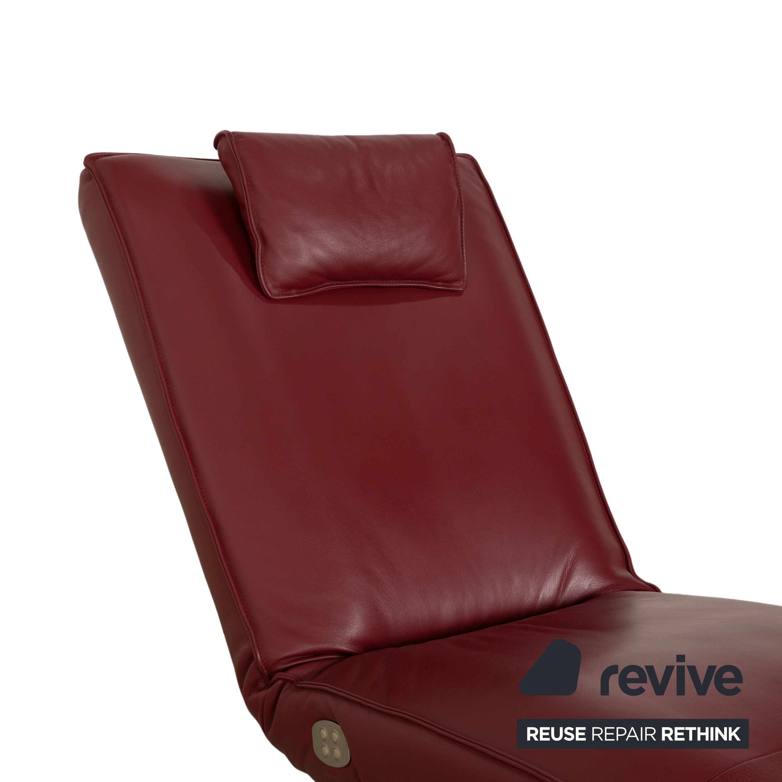 Koinor Jonas Leder Liege Rot elektrische Funktion Akku