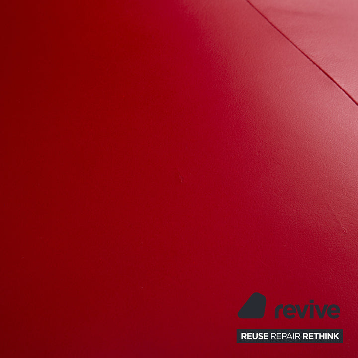 Koinor Jonas Leather Lounger Red electric function