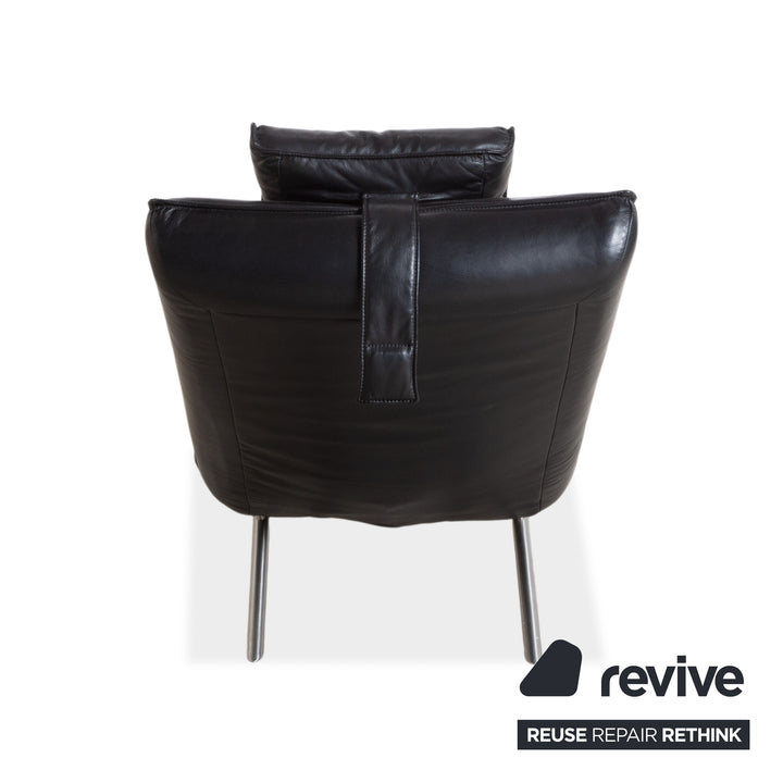 Koinor Jonas Leather Recliner Black
