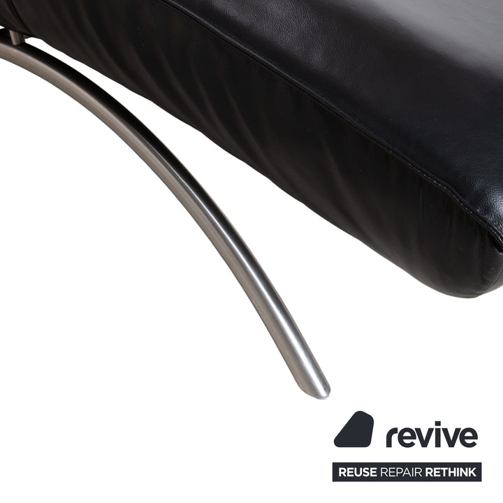 Koinor Jonas Leather Recliner Black