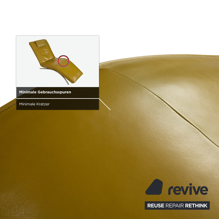 Koinor Jonas Liege Leder Gelb Grün elektrische Funktion