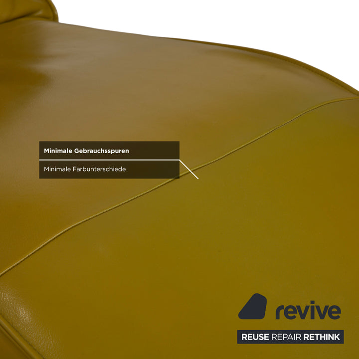 Koinor Jonas Liege Leder Gelb Grün elektrische Funktion