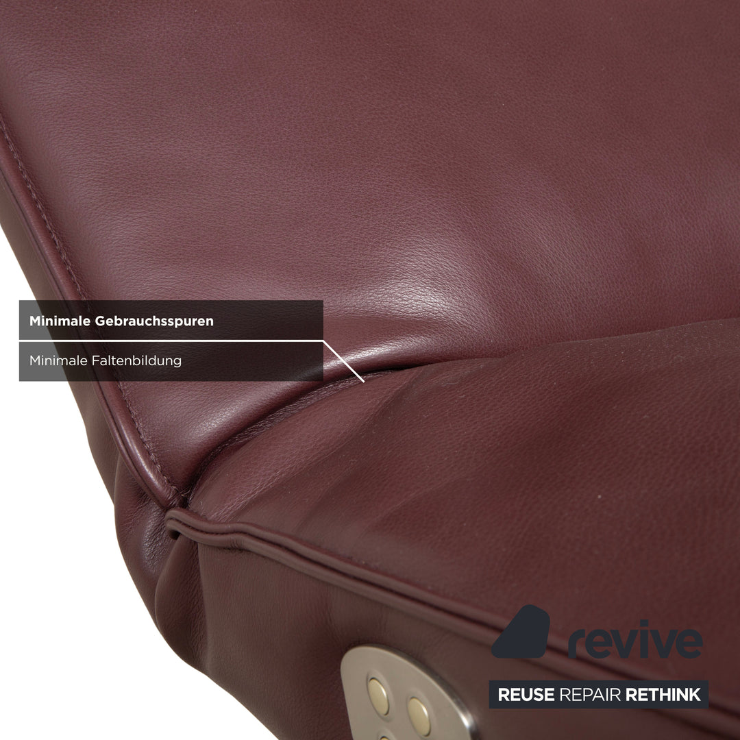 Fauteuil relax Koinor Jonas rouge bordeaux avec fonction de relaxation électrique