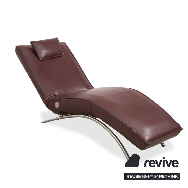 Fauteuil relax Koinor Jonas rouge bordeaux avec fonction de relaxation électrique