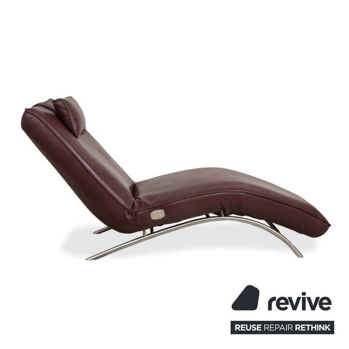 Fauteuil relax Koinor Jonas rouge bordeaux avec fonction de relaxation électrique