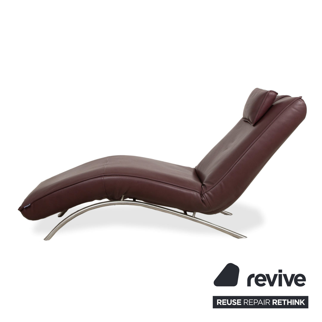 Fauteuil relax Koinor Jonas rouge bordeaux avec fonction de relaxation électrique