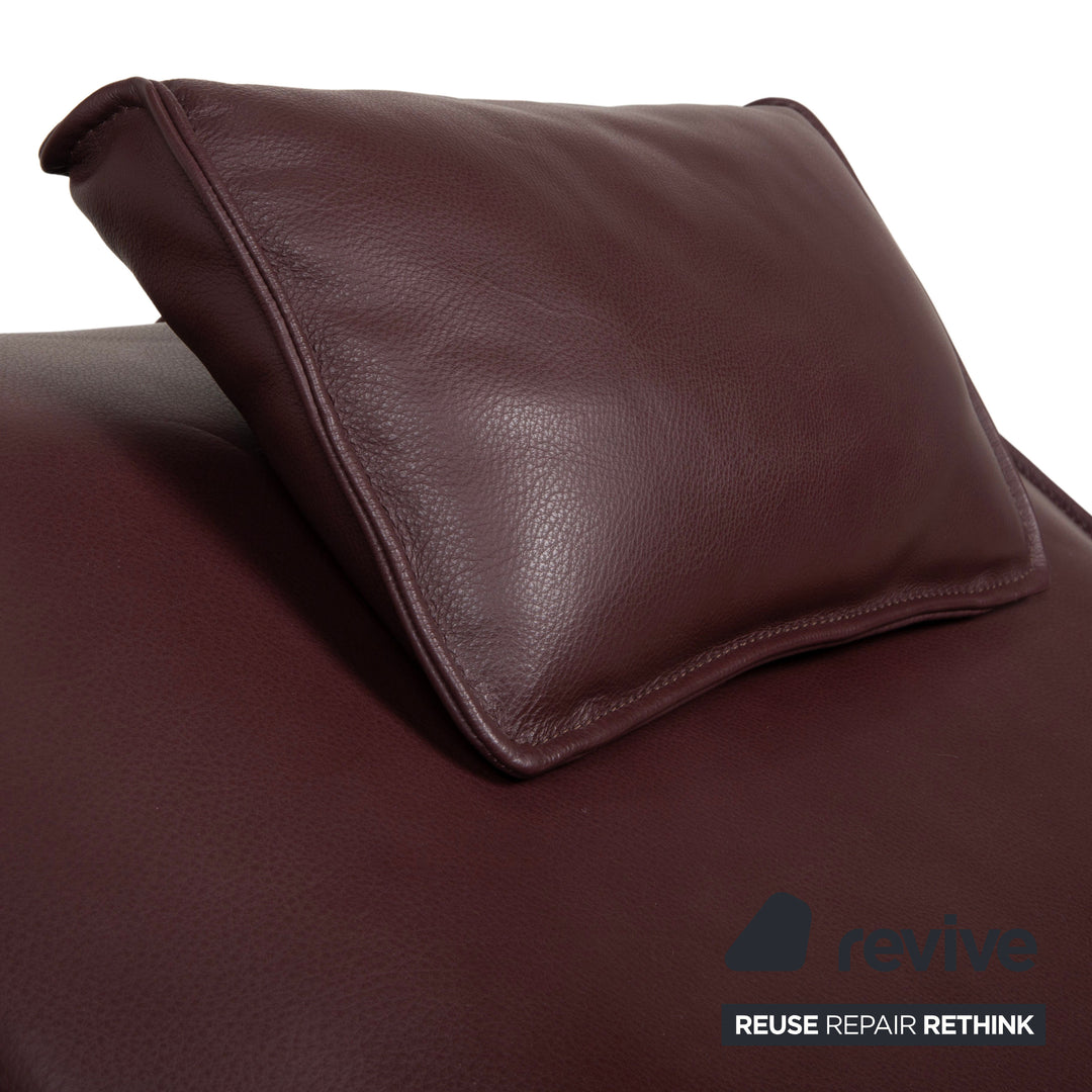 Fauteuil relax Koinor Jonas rouge bordeaux avec fonction de relaxation électrique