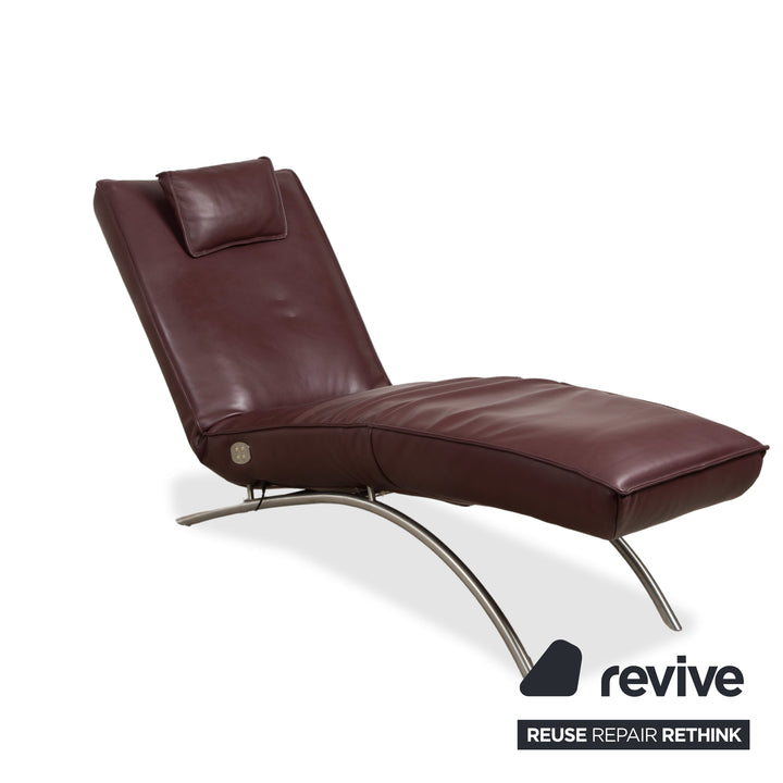 Fauteuil relax Koinor Jonas rouge bordeaux avec fonction de relaxation électrique