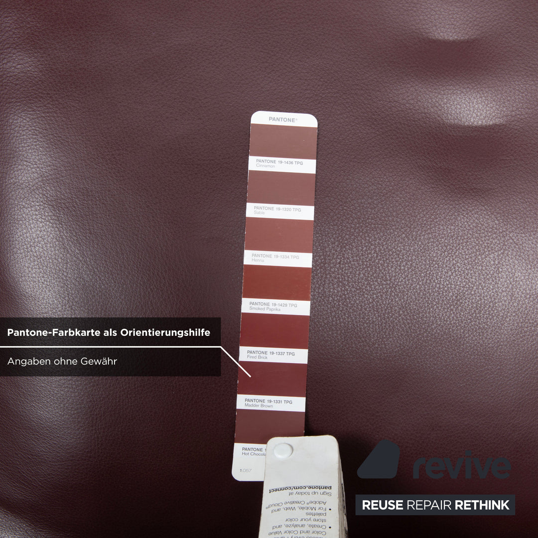 Koinor Jonas Liege Rot Bordeaux Weinrot elektrische Relaxfunktion