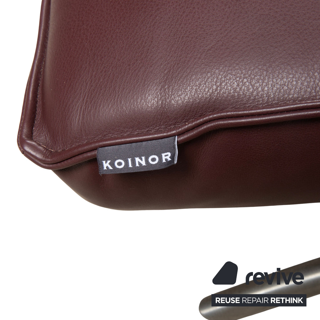 Fauteuil relax Koinor Jonas rouge bordeaux avec fonction de relaxation électrique