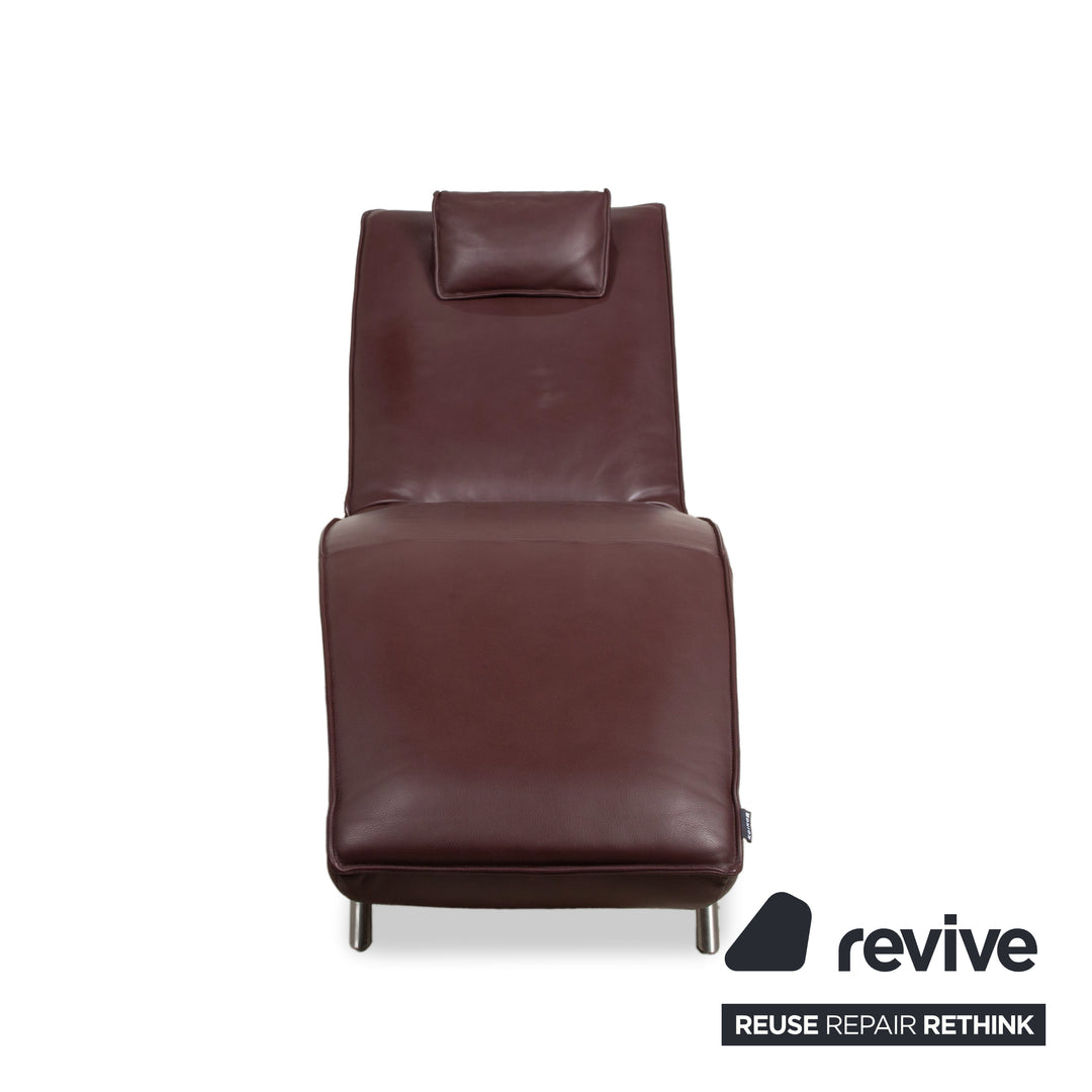 Fauteuil relax Koinor Jonas rouge bordeaux avec fonction de relaxation électrique