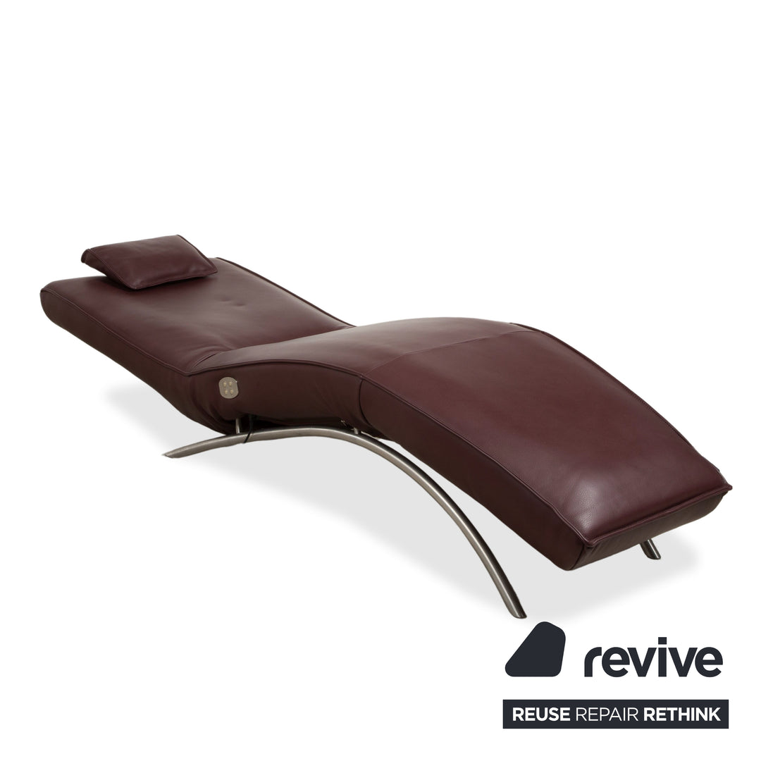 Fauteuil relax Koinor Jonas rouge bordeaux avec fonction de relaxation électrique
