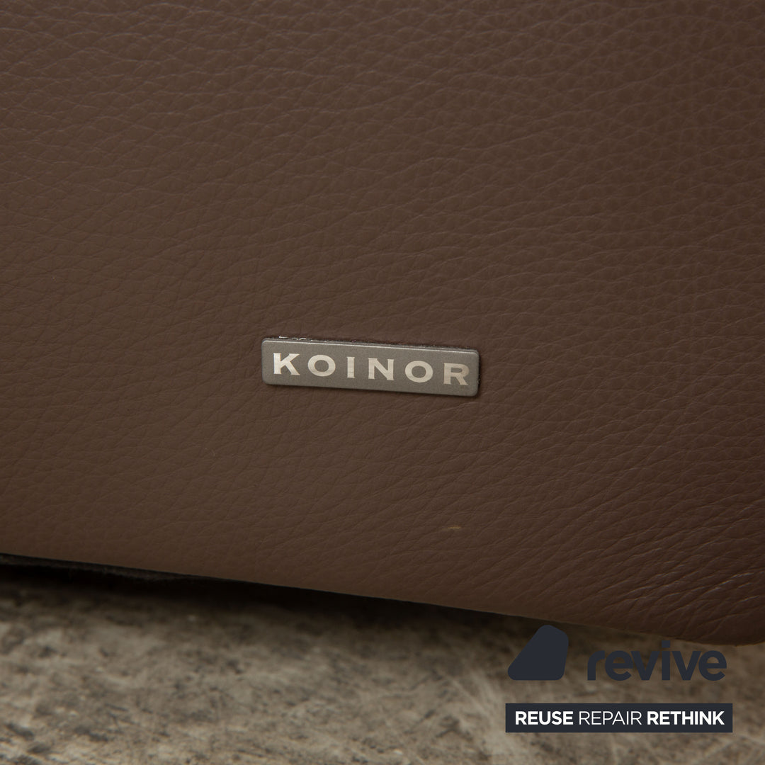 Koinor Kapstadt Leder Ecksofa Braun manuelle Funktion Recamiere Rechts Sofa Couch elektrische Funktion