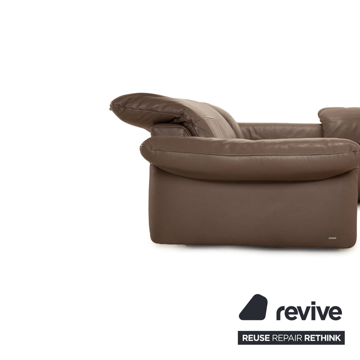 Koinor Kapstadt Leder Ecksofa Braun manuelle Funktion Recamiere Rechts Sofa Couch elektrische Funktion