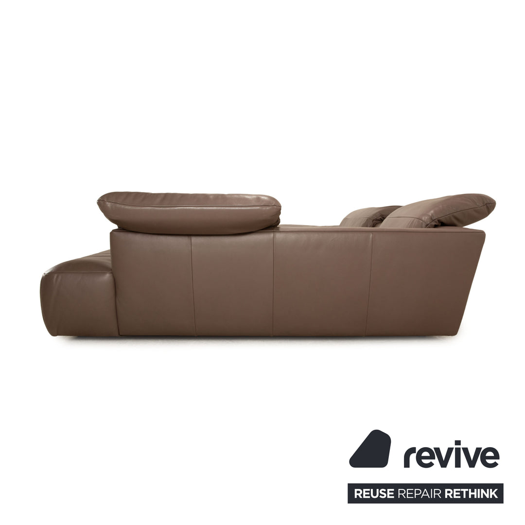 Koinor Kapstadt Leder Ecksofa Braun manuelle Funktion Recamiere Rechts Sofa Couch elektrische Funktion