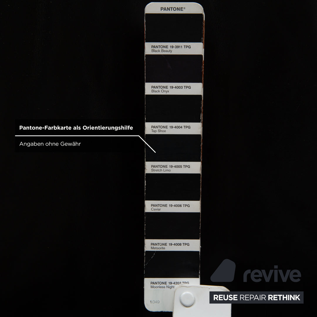 Koinor Leder Dreisitzer Schwarz Sofa Couch