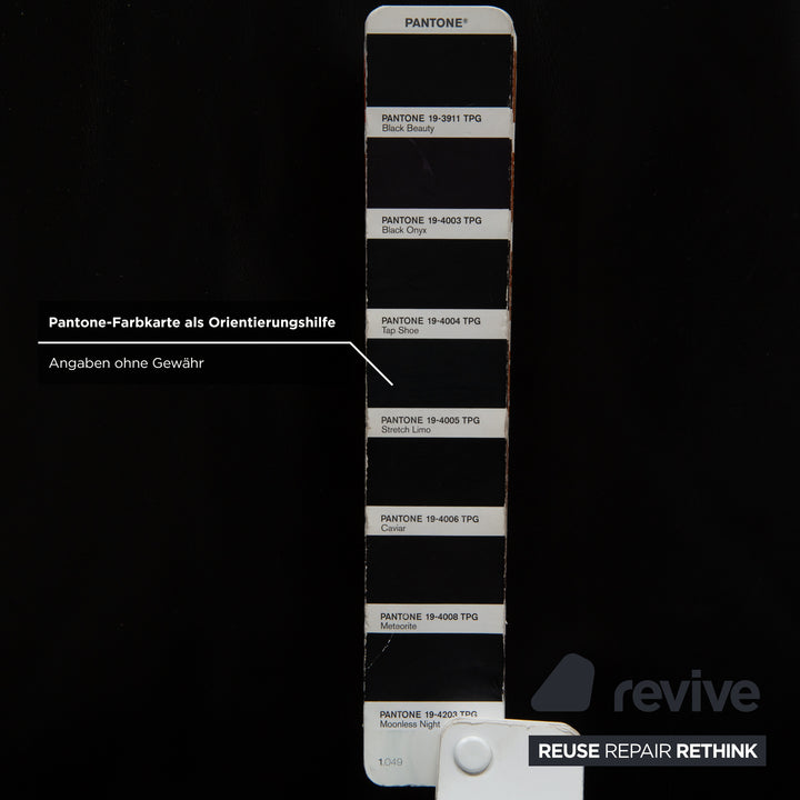 Koinor Leder Dreisitzer Schwarz Sofa Couch