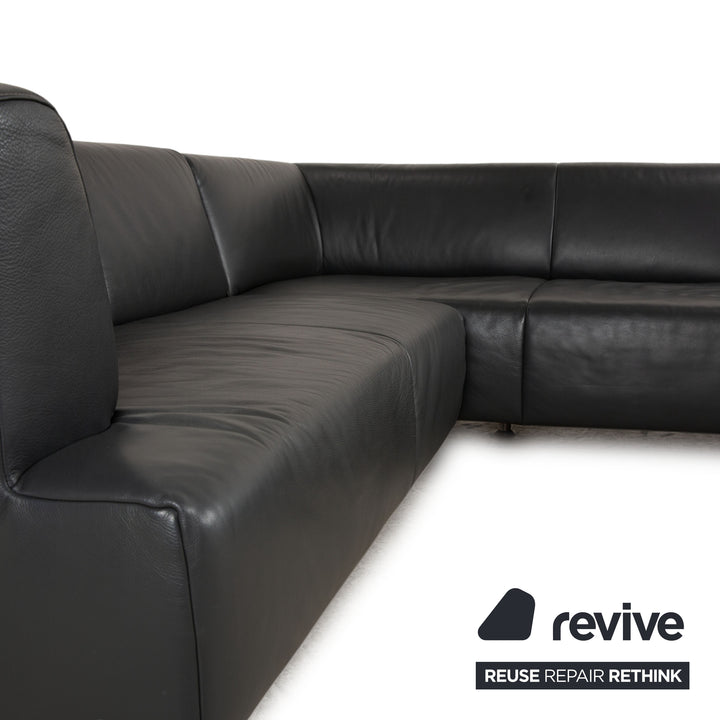 Koinor Leder Ecksofa Schwarz Sofa Couch