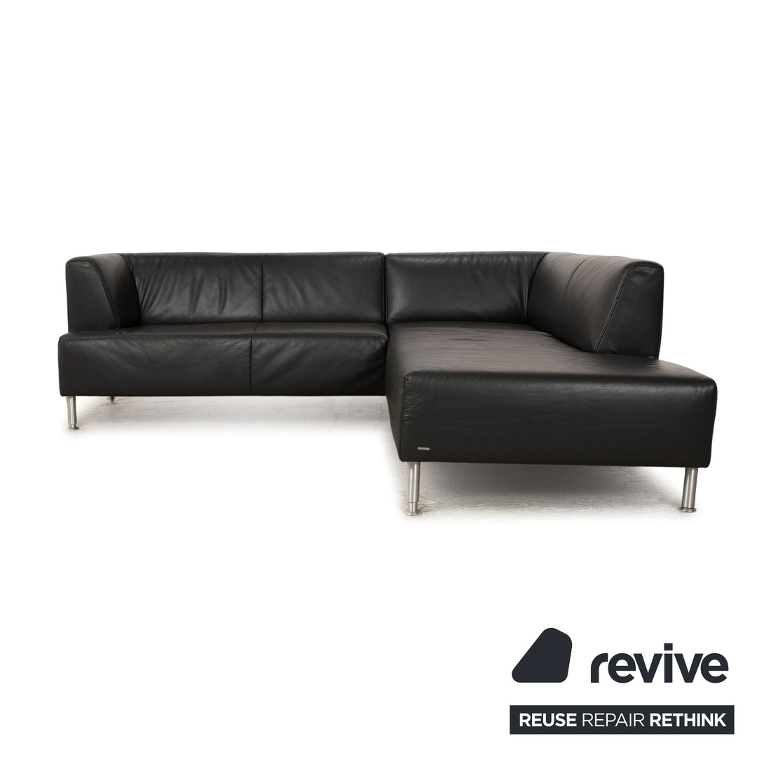 Koinor Leder Ecksofa Schwarz Sofa Couch