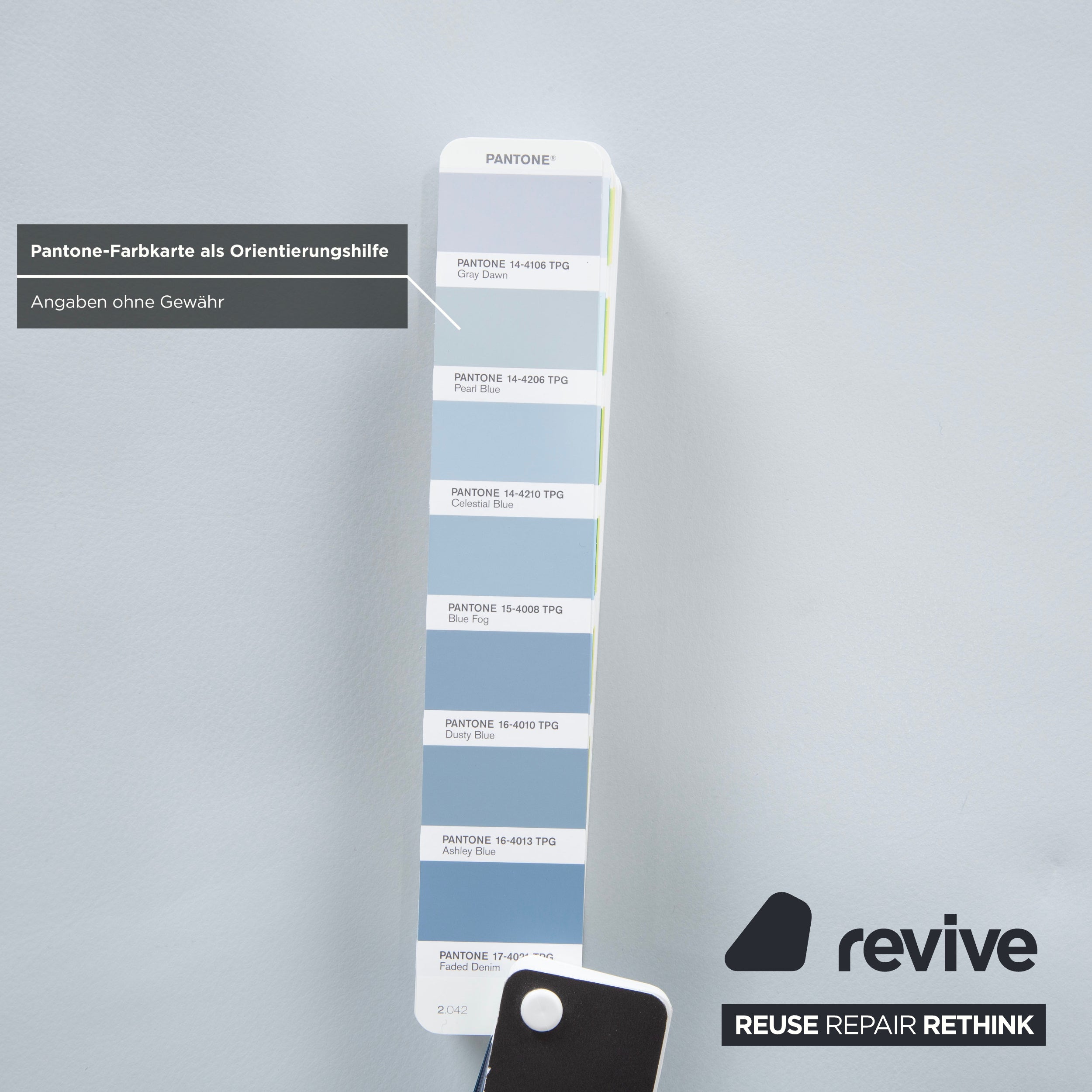 Koinor Leder Hocker Blau Grau Weiß